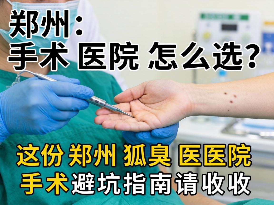郑州狐臭手术医院怎么选？这份郑州狐臭医院手术避坑指南请收好