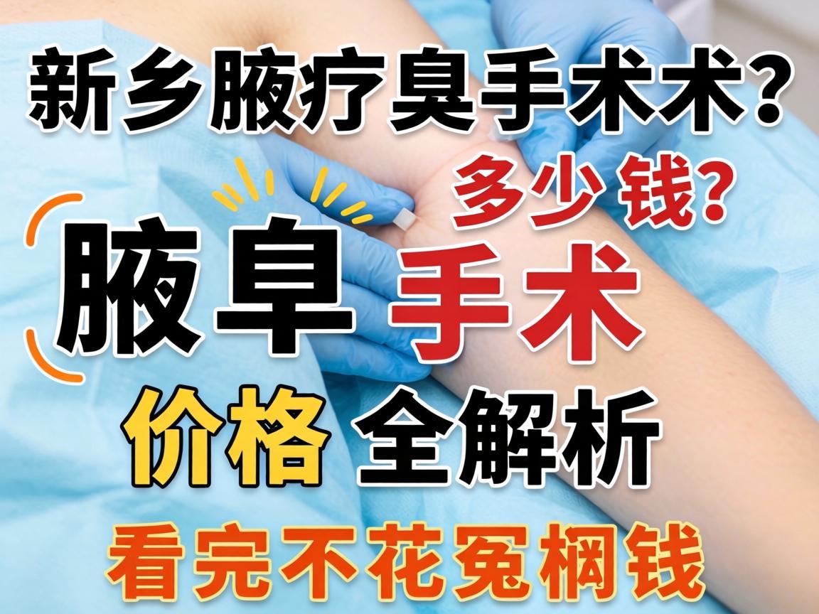 新乡腋臭手术多少钱？腋臭手术价格全解析，看完不花冤枉钱