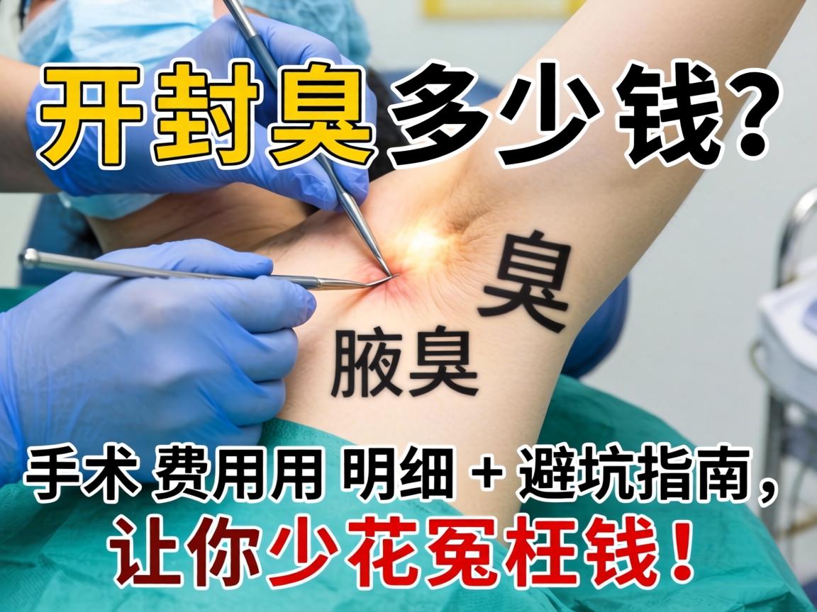 开封腋臭手术多少钱？手术费用明细+避坑指南，让你少花冤枉钱！