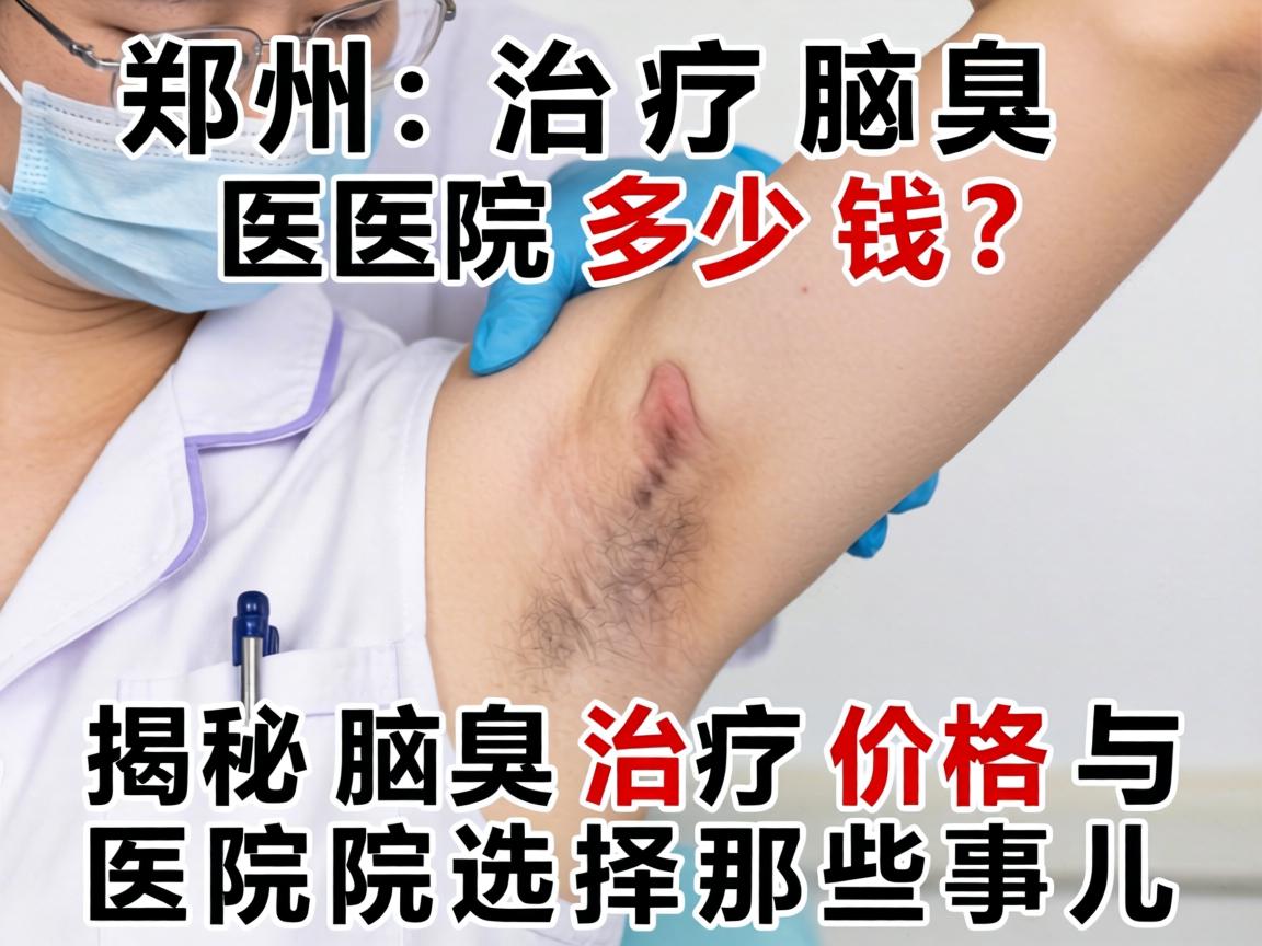 郑州治疗腋臭医院多少钱？揭秘腋臭治疗价格与医院选择那些事儿