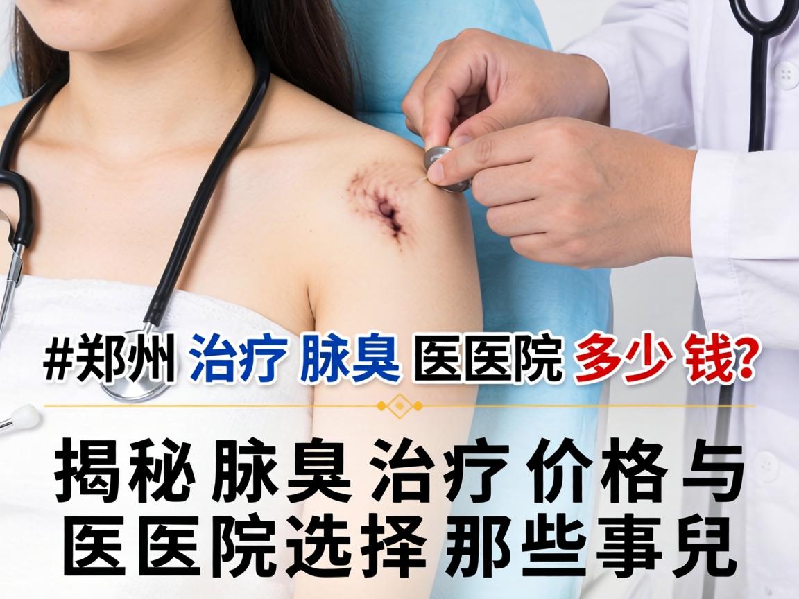 郑州治疗腋臭医院多少钱？揭秘腋臭治疗价格与医院选择那些事儿