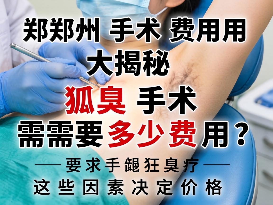 郑州狐臭手术费用大揭秘，狐臭手术需要多少费用？这些因素决定价格