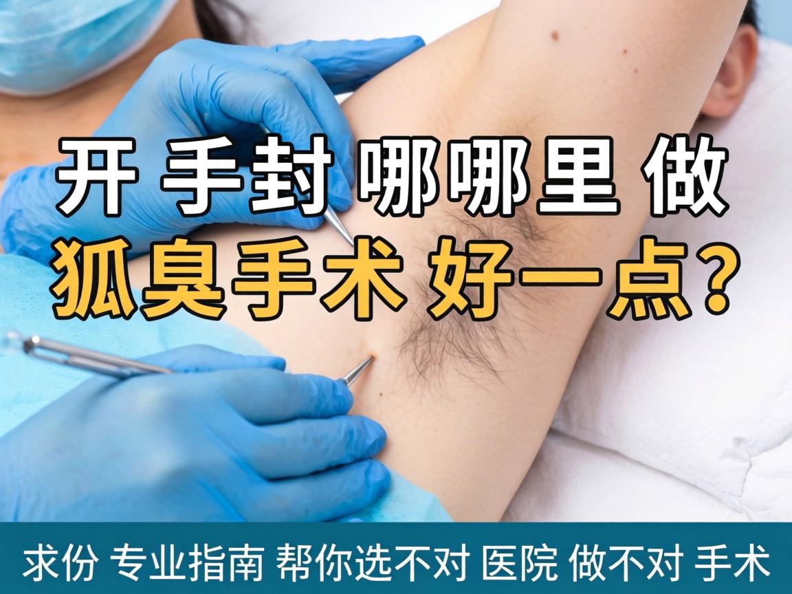 开封哪里做狐臭手术好一点？这份专业指南帮你选对医院做对手术