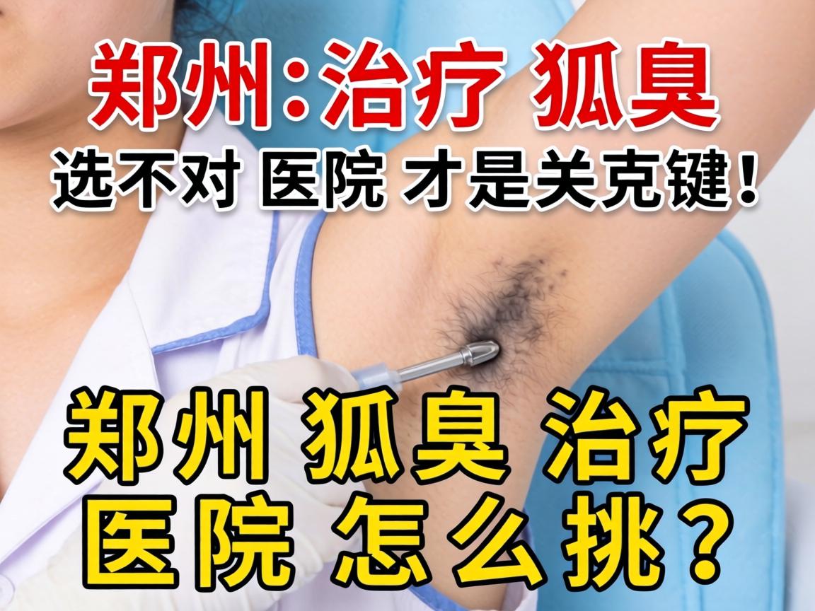 郑州治疗狐臭，选对医院才是关键！郑州狐臭治疗医院怎么挑？