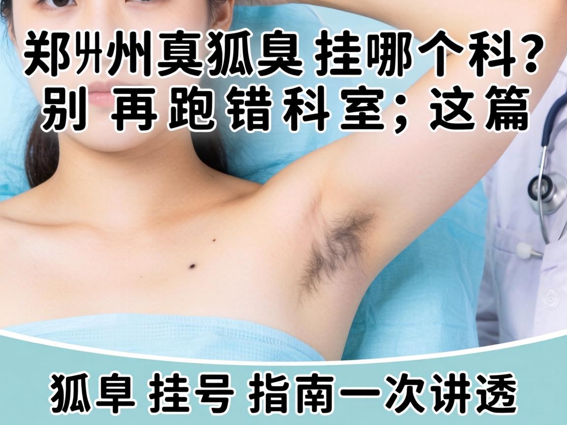 郑州狐臭挂哪个科？别再跑错科室，这篇狐臭挂号指南一次讲透