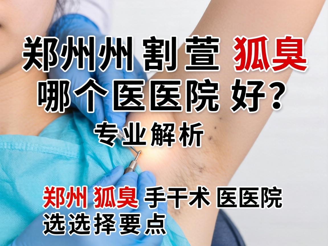 郑州割狐臭哪个医院好？专业解析郑州狐臭手术医院选择要点