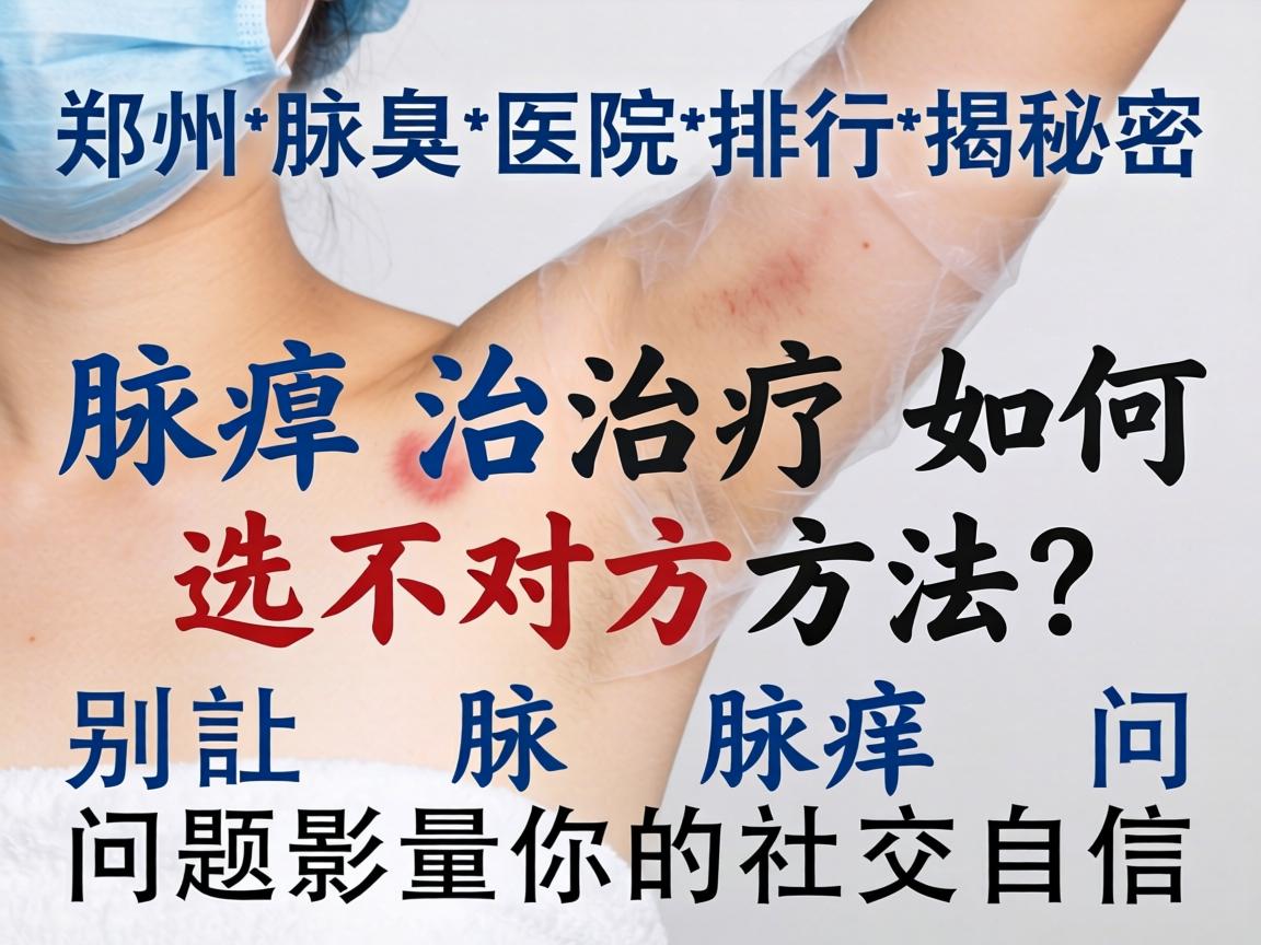 郑州腋臭医院排行揭秘，腋臭治疗如何选对方法？别让腋臭问题影响你的社交自信