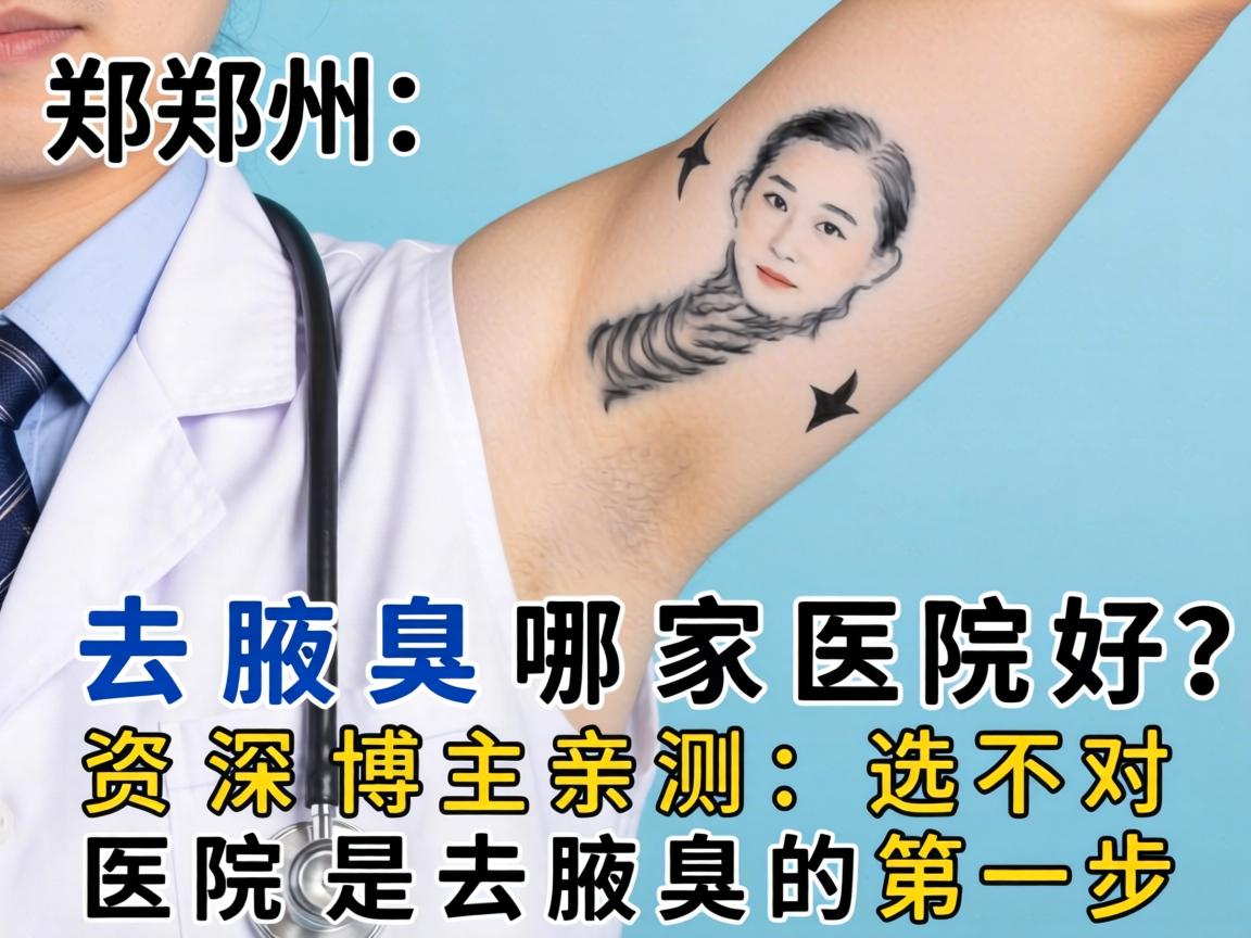郑州去腋臭哪家医院好？资深博主亲测，选对医院是去腋臭的第一步
