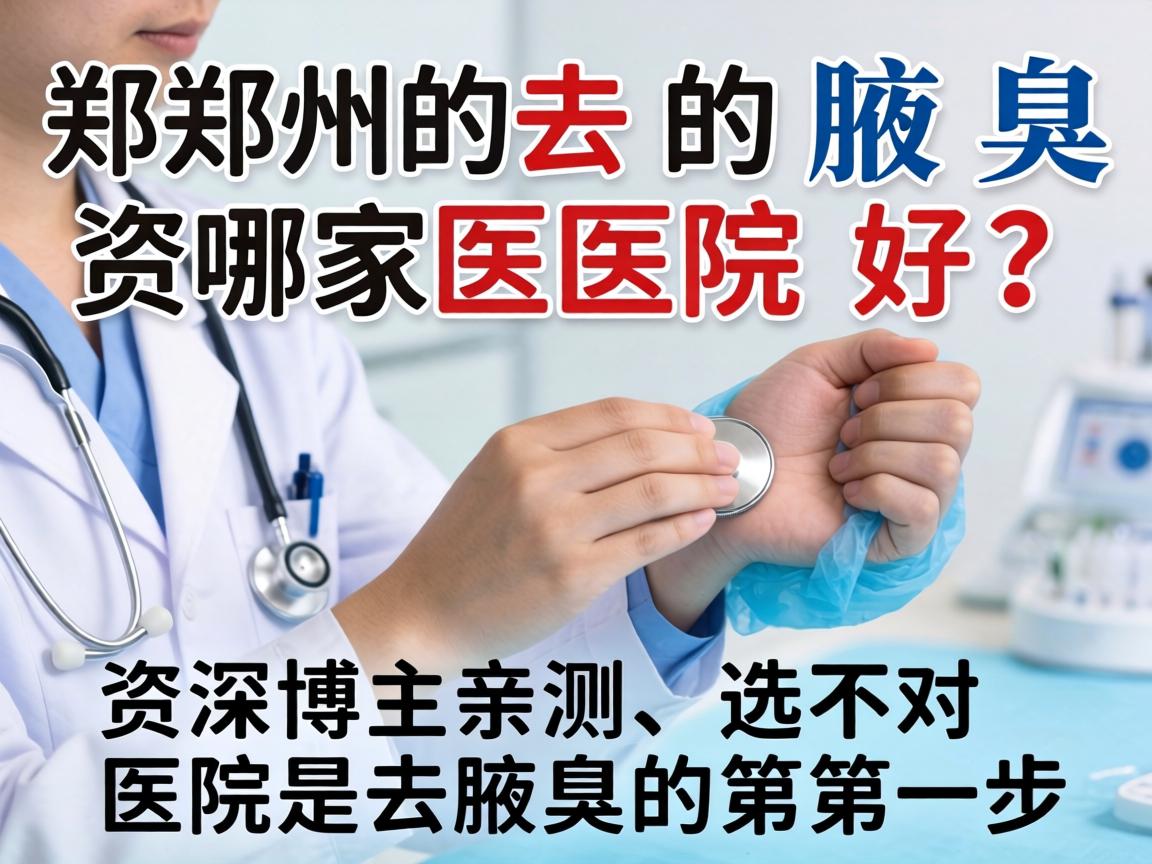 郑州去腋臭哪家医院好？资深博主亲测，选对医院是去腋臭的第一步