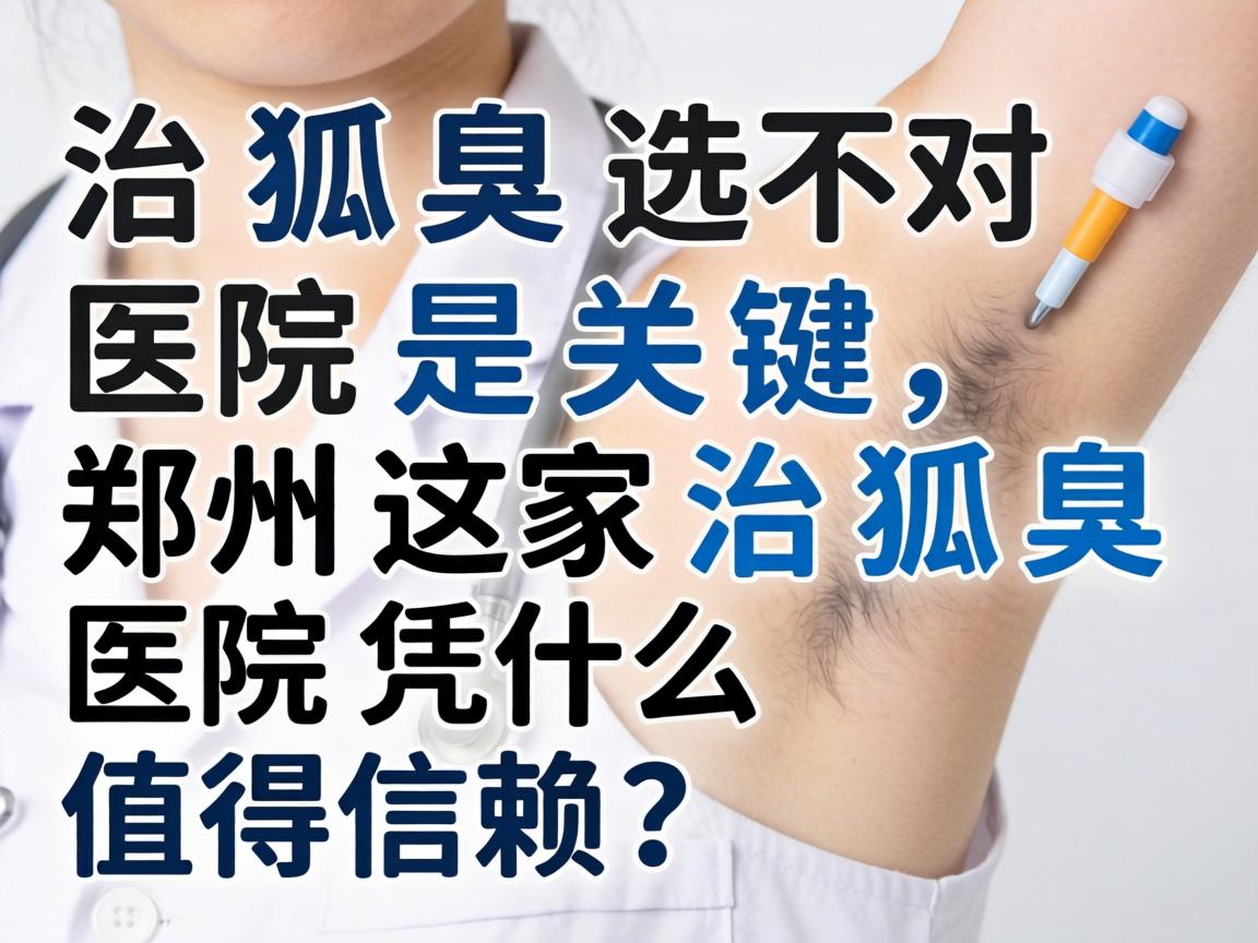 治狐臭选对医院是关键，郑州这家治狐臭医院凭什么值得信赖？