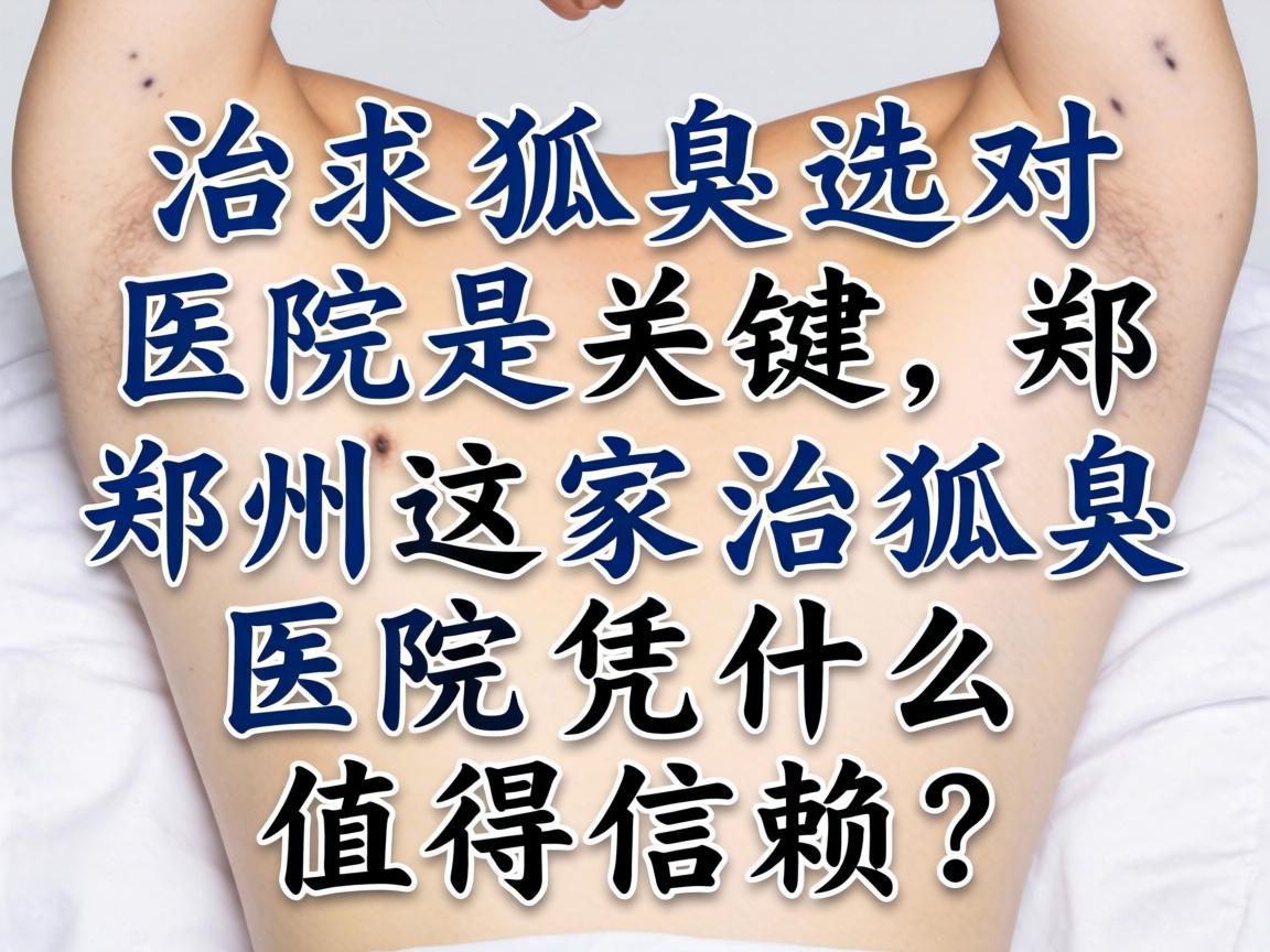 治狐臭选对医院是关键，郑州这家治狐臭医院凭什么值得信赖？