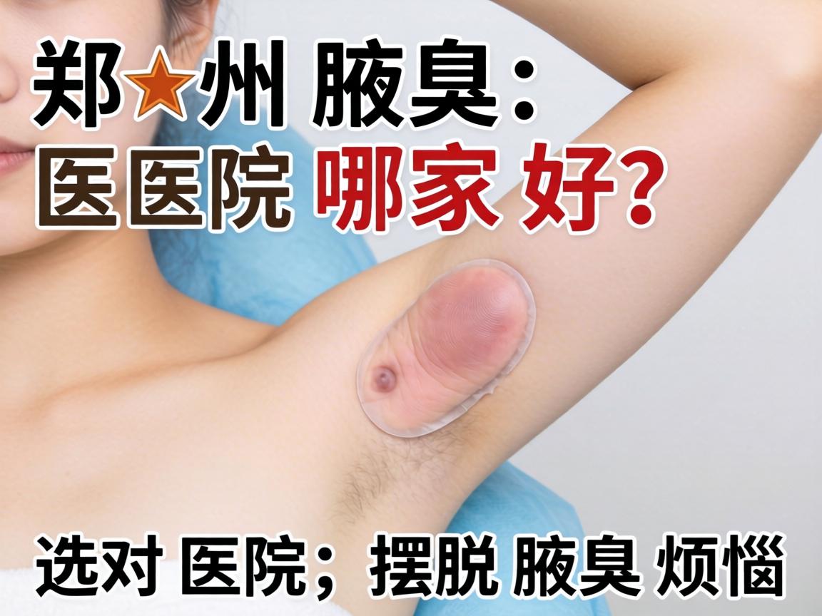 郑州腋臭医院哪家好？选对医院，摆脱腋臭烦恼