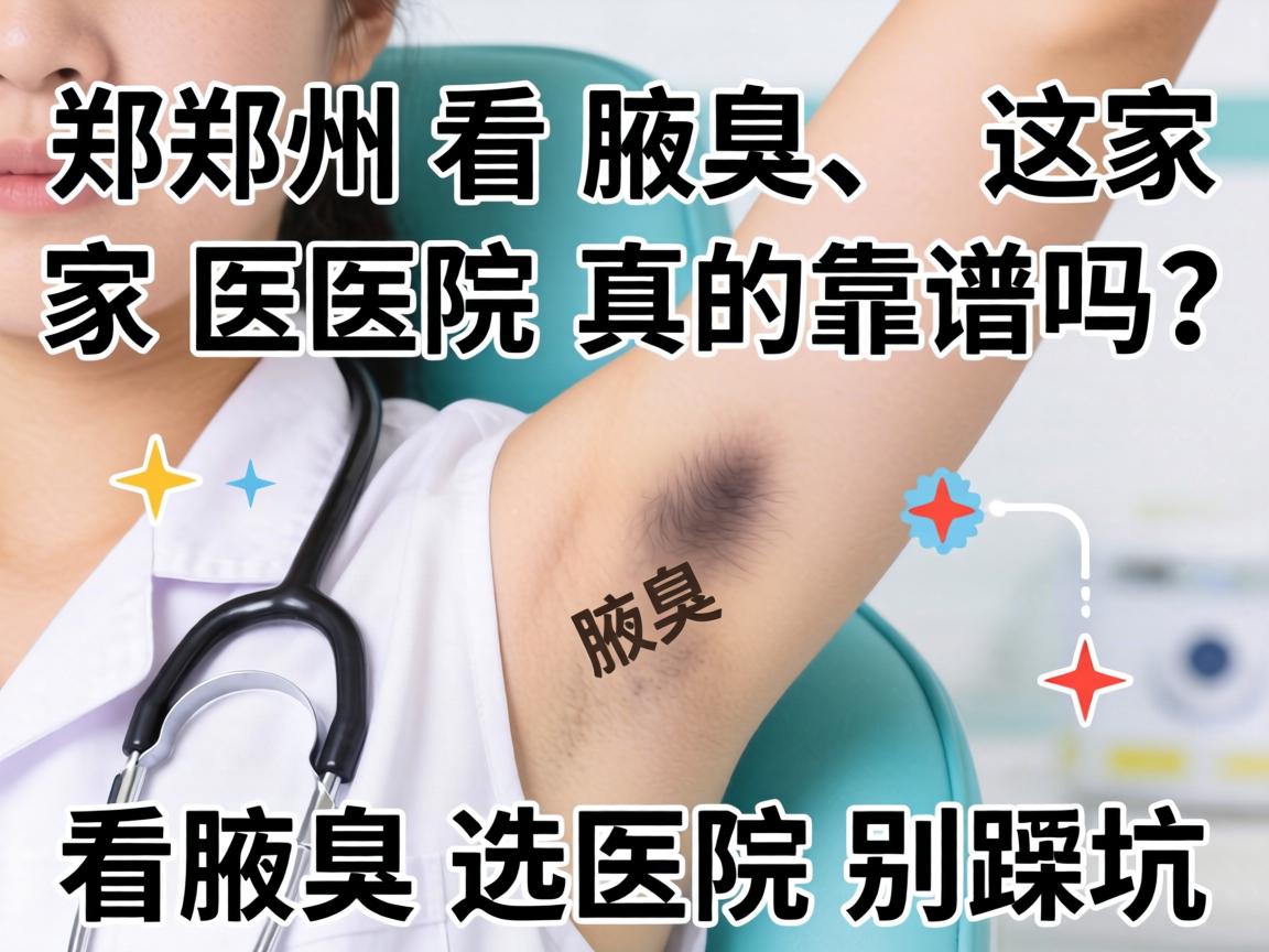 在郑州看腋臭，这家医院真的靠谱吗？看腋臭选医院别踩坑