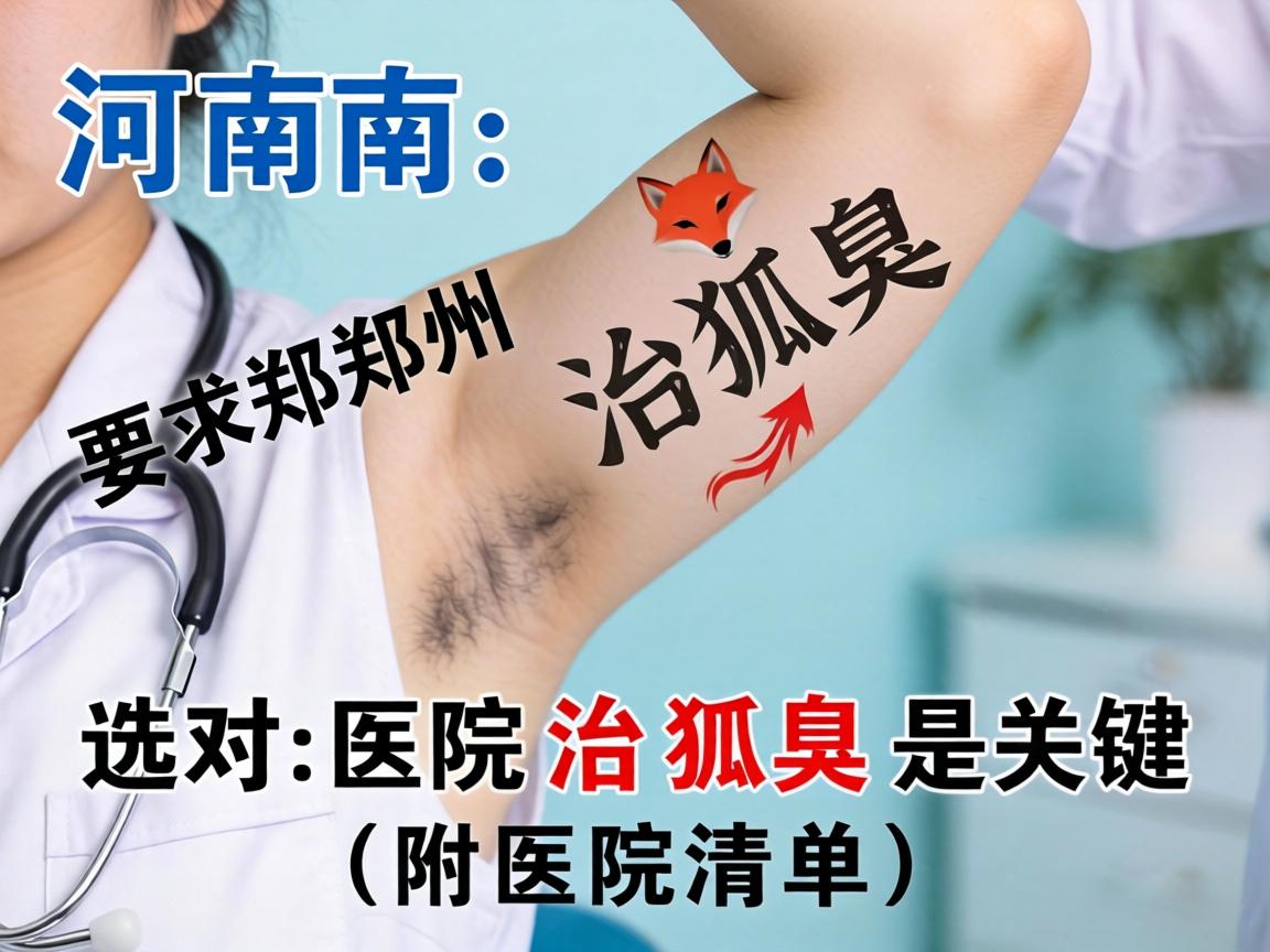 河南郑州治狐臭，选对医院治狐臭是关键（附医院清单）