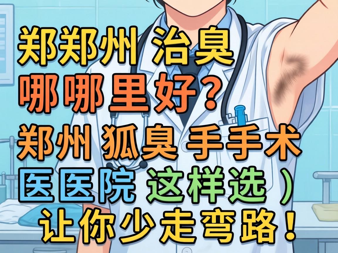 郑州治狐臭哪里好？郑州狐臭手术医院这样选，让你少走弯路！