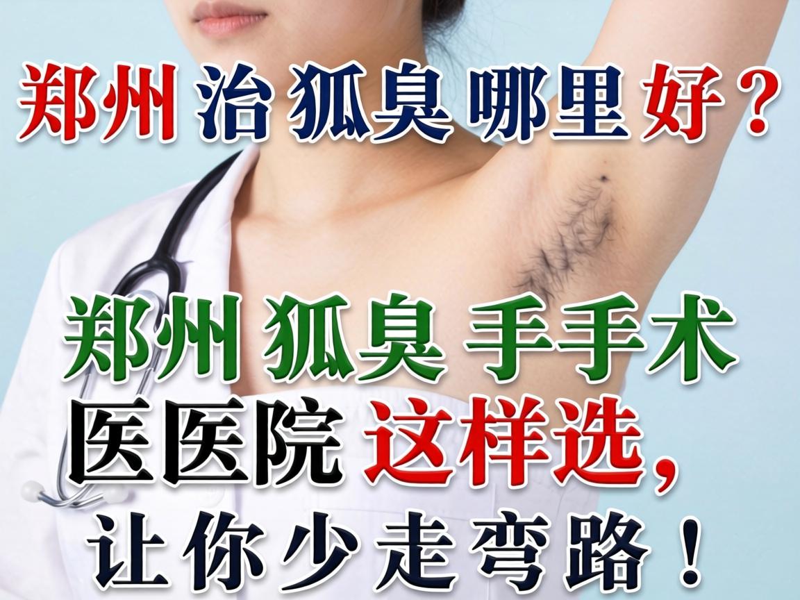 郑州治狐臭哪里好？郑州狐臭手术医院这样选，让你少走弯路！