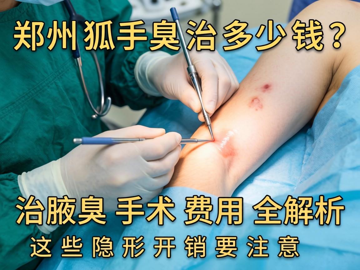 郑州狐臭手术治多少钱？治腋臭手术费用全解析，这些隐形开销要注意