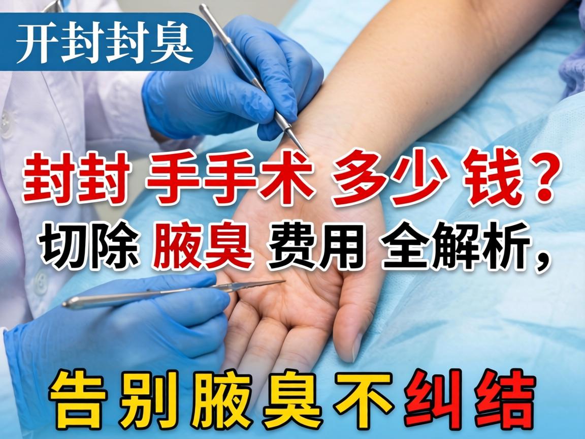 开封腋臭手术多少钱？切除腋臭费用全解析，告别腋臭不纠结
