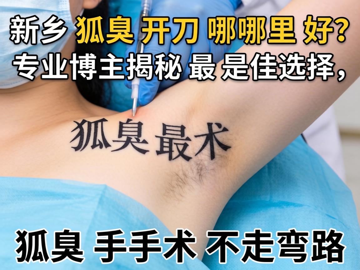 新乡狐臭开刀哪里好？专业博主揭秘最佳选择，狐臭手术不走弯路
