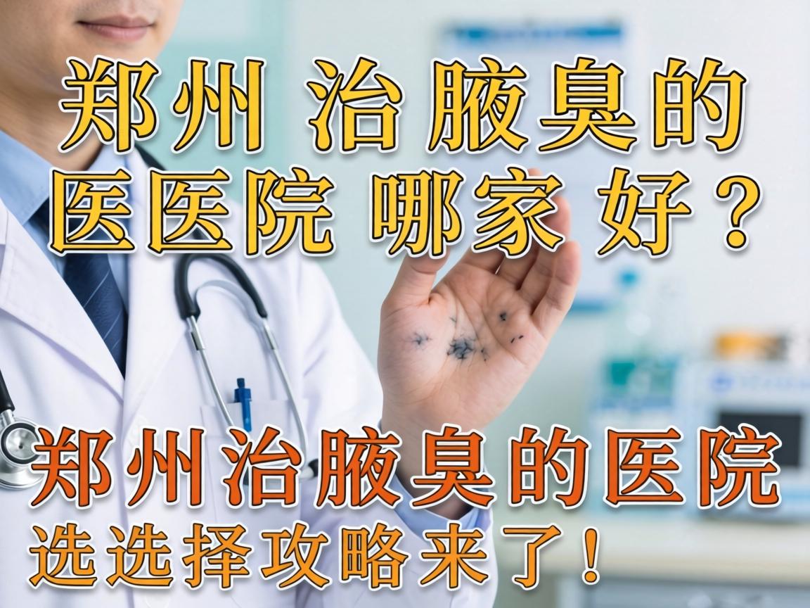 郑州治腋臭的医院哪家好？郑州治腋臭的医院选择攻略来了！