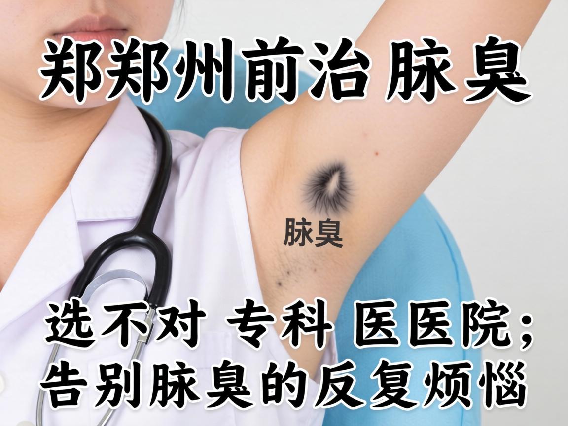郑州治腋臭，选对专科医院，告别腋臭的反复烦恼