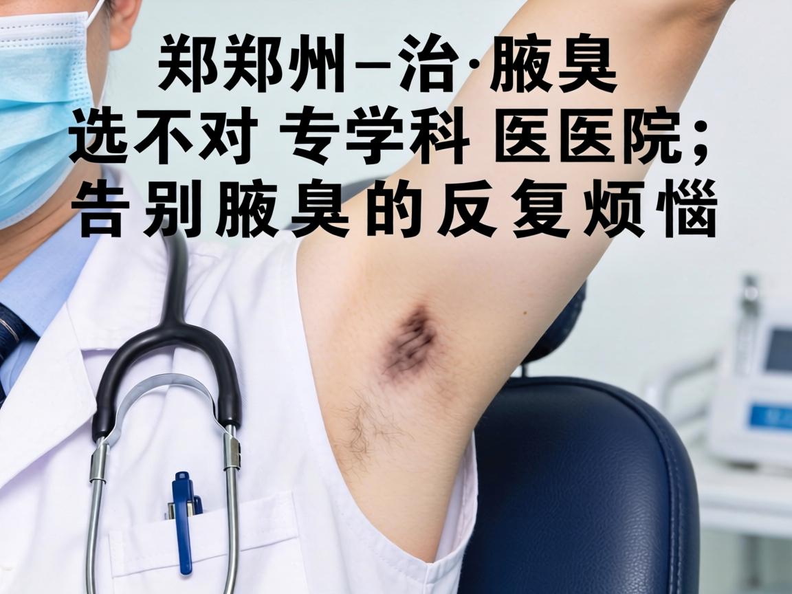 郑州治腋臭，选对专科医院，告别腋臭的反复烦恼
