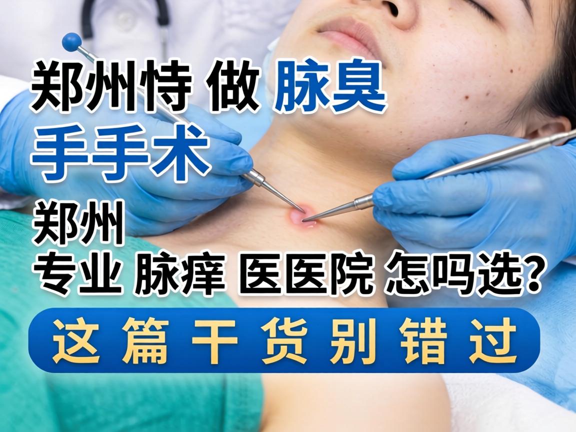 郑州做腋臭手术，郑州专业腋臭医院怎么选？这篇干货别错过