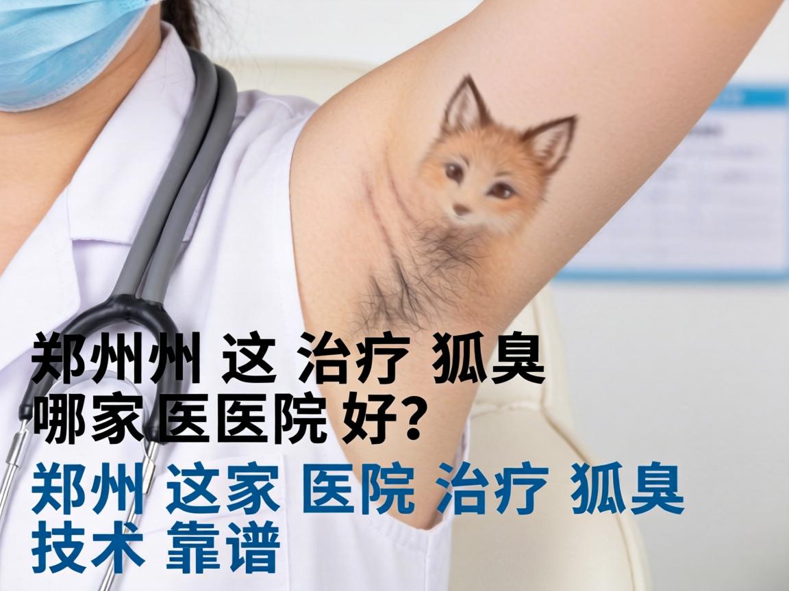 郑州治疗狐臭哪家医院好？郑州这家医院治疗狐臭技术靠谱