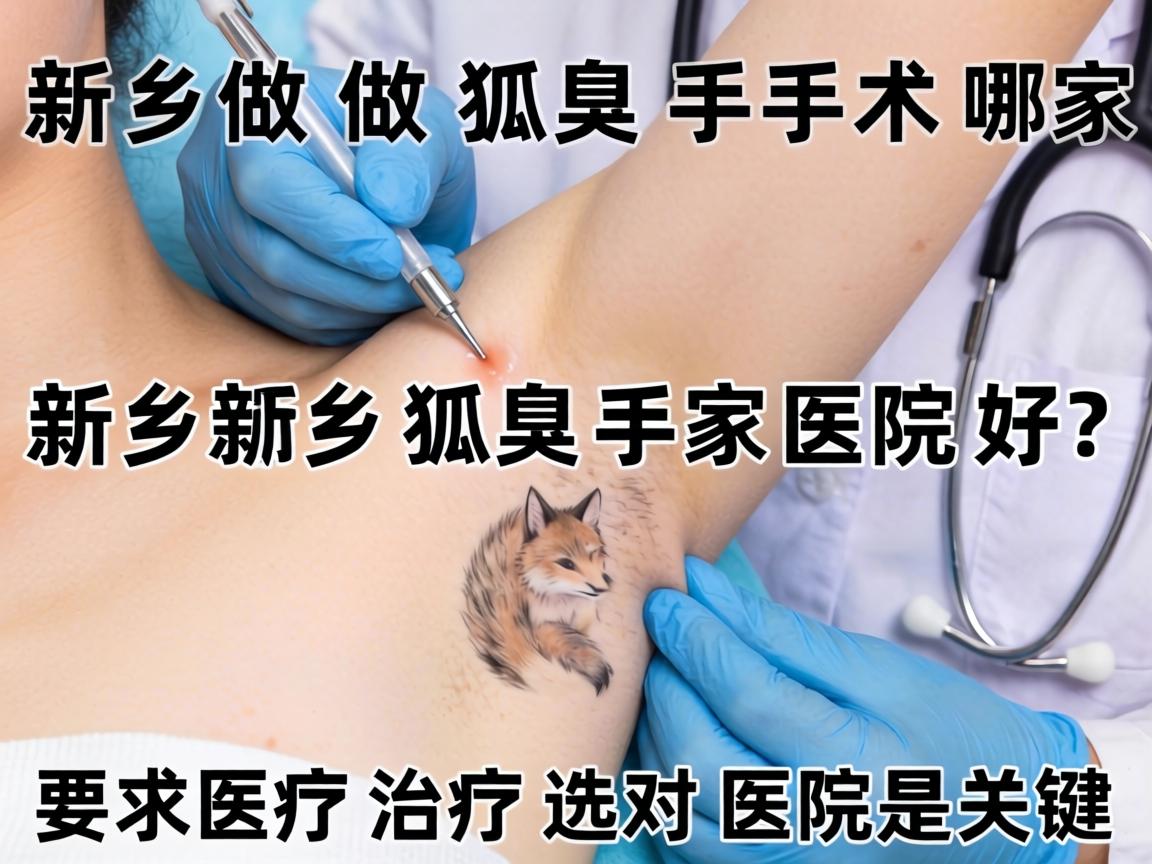 新乡做狐臭手术哪家医院好？新乡狐臭治疗选对医院是关键