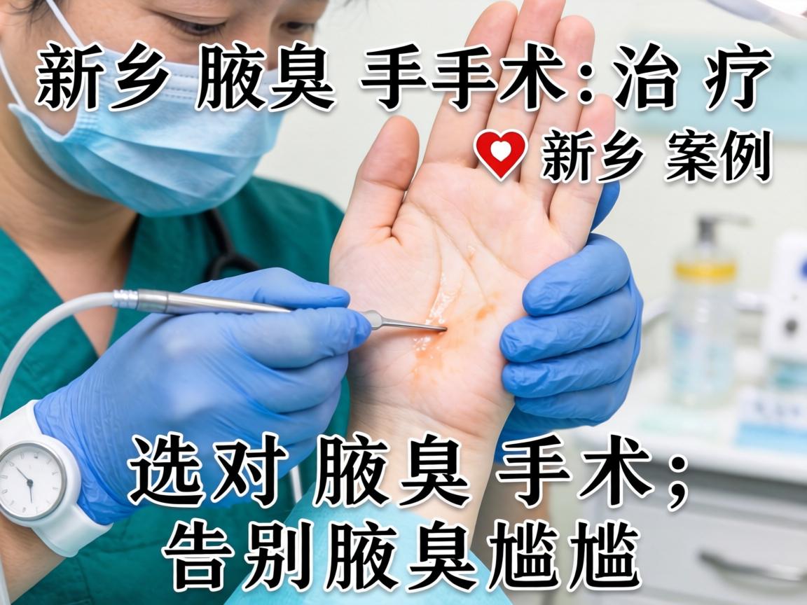 新乡腋臭手术治疗新乡案例，选对腋臭手术，告别腋臭尴尬