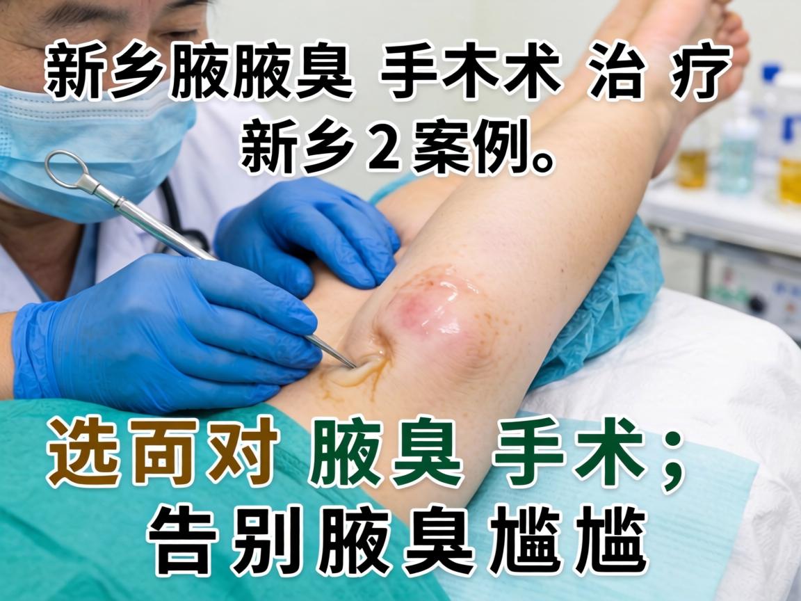 新乡腋臭手术治疗新乡案例，选对腋臭手术，告别腋臭尴尬