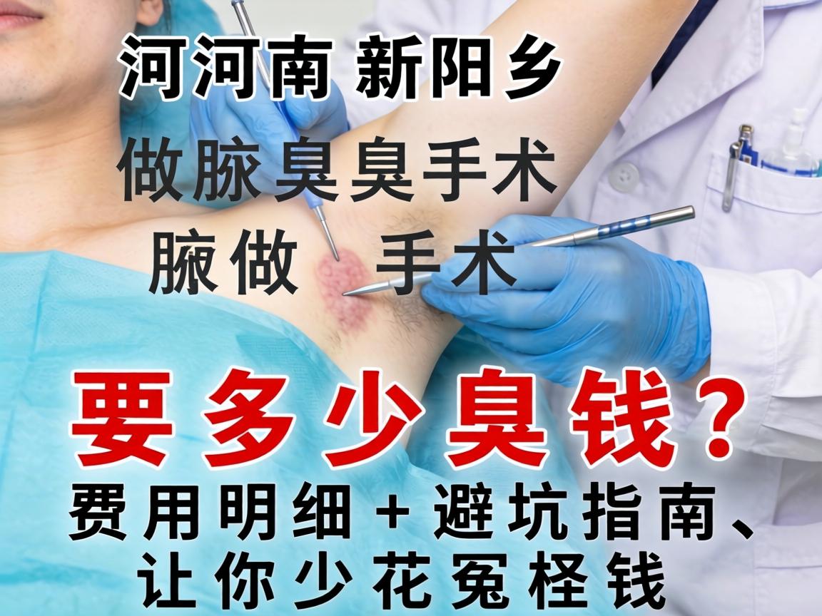 河南新乡做腋臭手术要多少钱？费用明细+避坑指南，让你少花冤枉钱