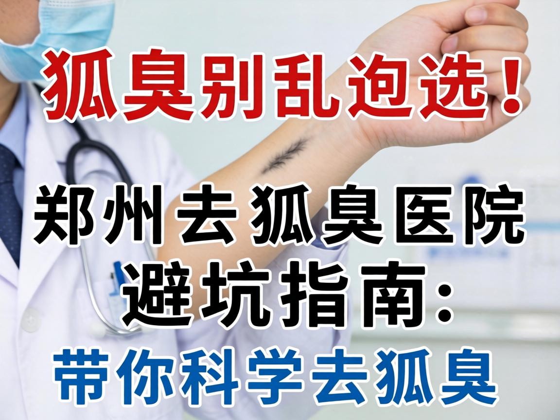 狐臭手术别乱选！郑州去狐臭医院避坑指南，带你科学去狐臭