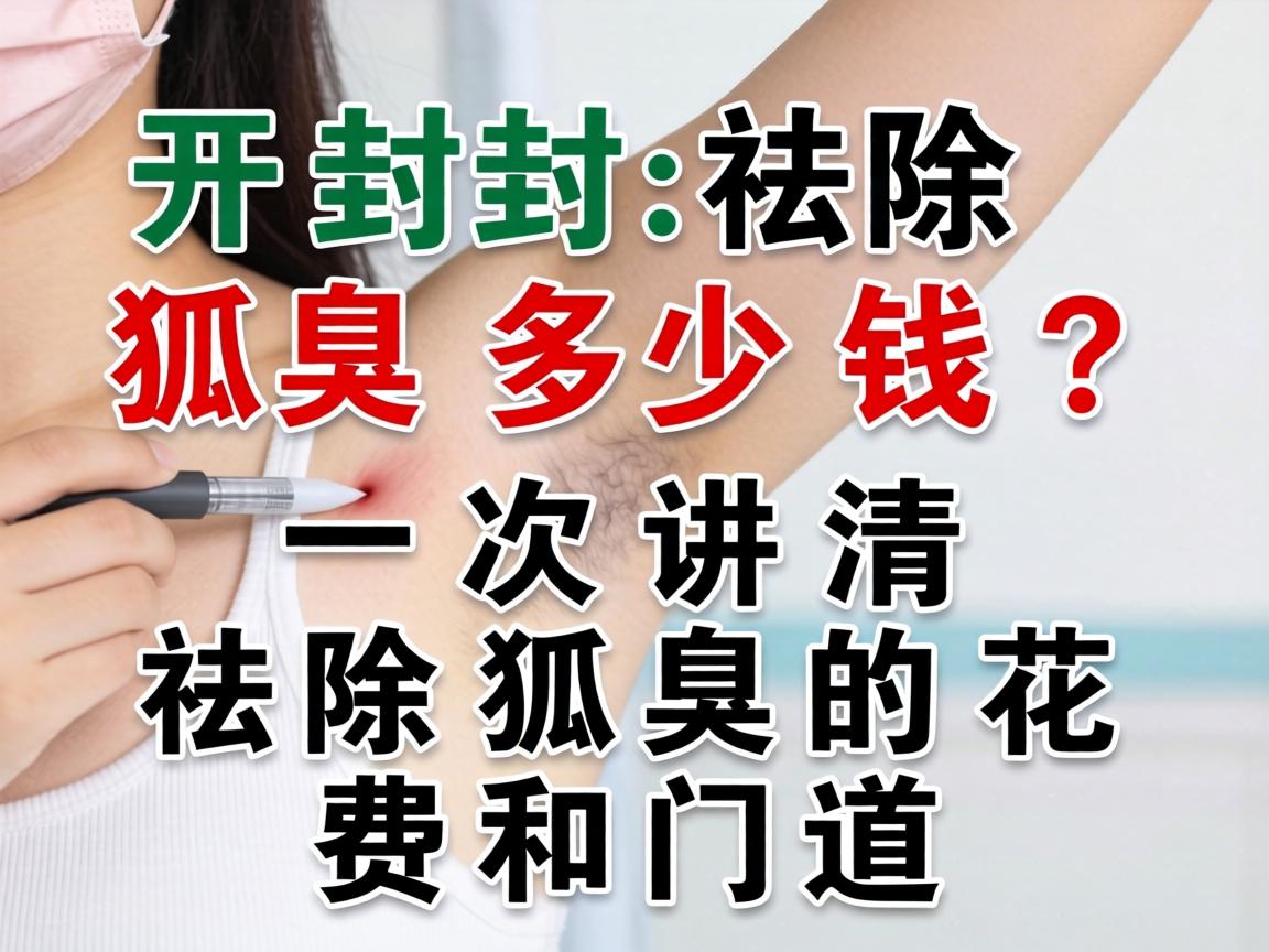 开封祛除狐臭多少钱？一次讲清祛除狐臭的花费和门道