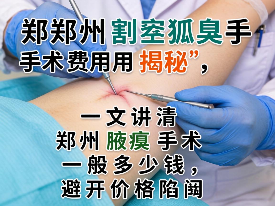 郑州割狐臭手术费用揭秘，一文讲清郑州腋臭手术一般多少钱，避开价格陷阱