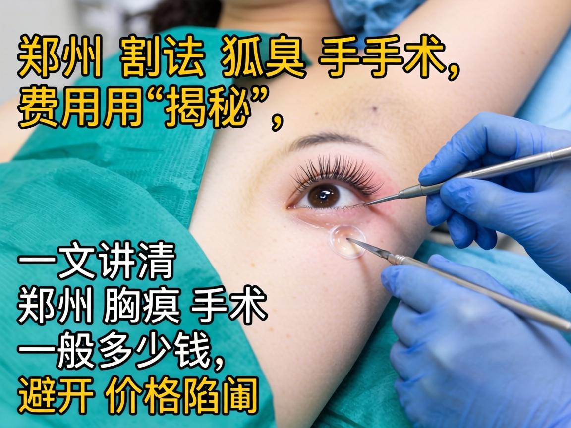 郑州割狐臭手术费用揭秘，一文讲清郑州腋臭手术一般多少钱，避开价格陷阱
