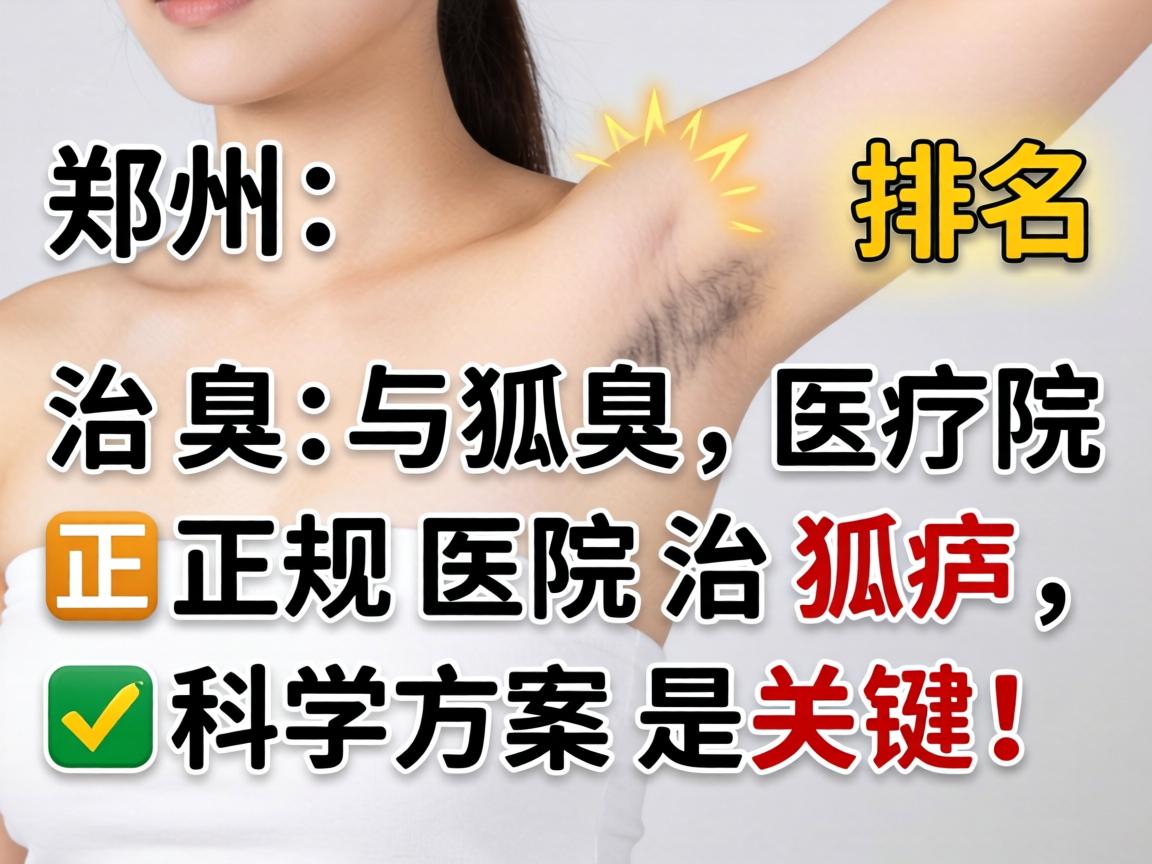 郑州治狐臭医院排名，正规医院治狐臭，科学方案是关键！