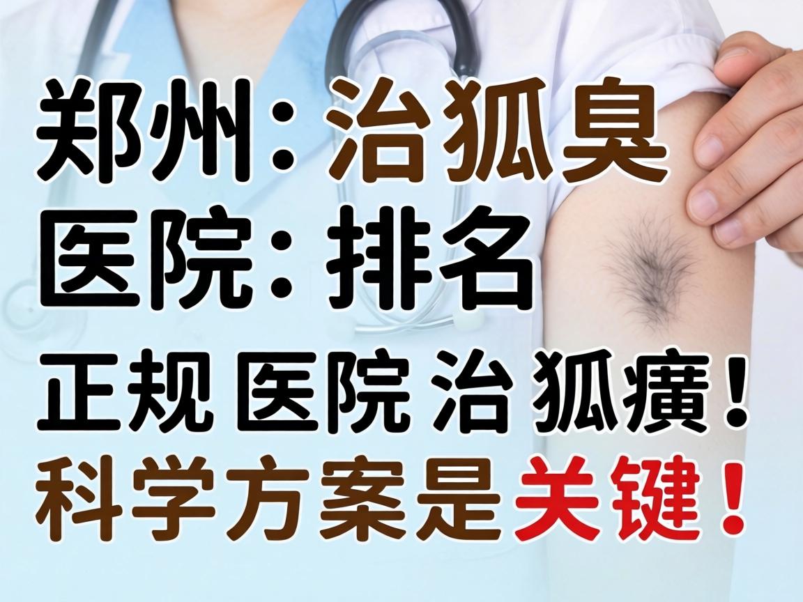 郑州治狐臭医院排名，正规医院治狐臭，科学方案是关键！