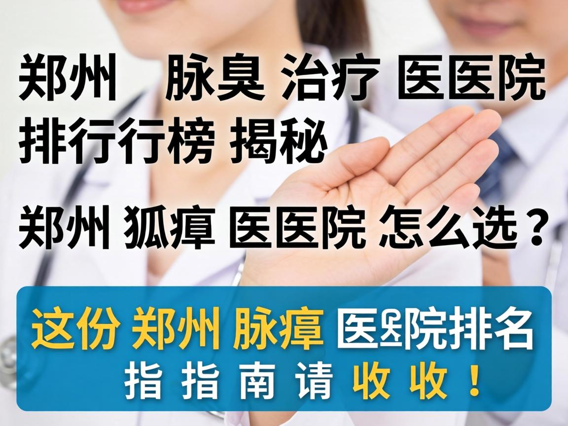 郑州腋臭治疗医院排行榜揭秘，郑州狐臭医院怎么选？这份郑州腋臭医院排名指南请收好！