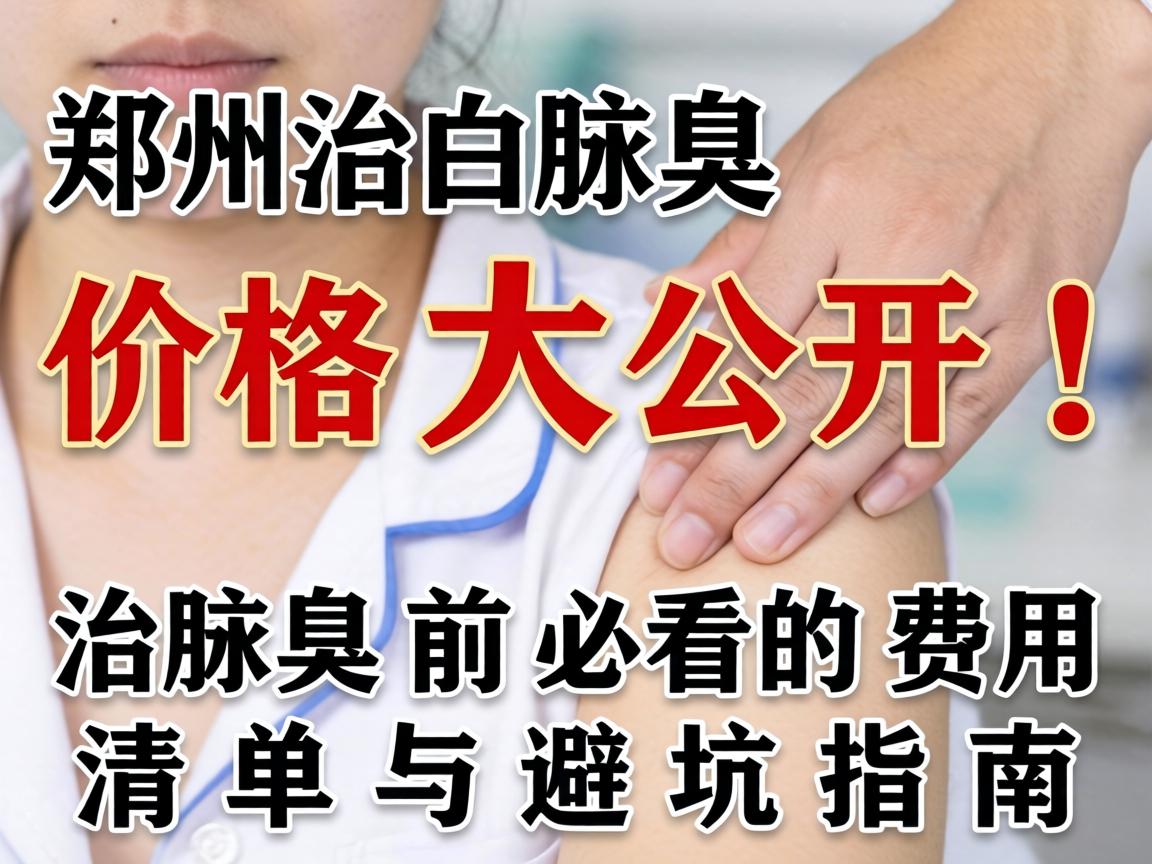 郑州治腋臭价格大公开！治腋臭前必看的费用清单与避坑指南