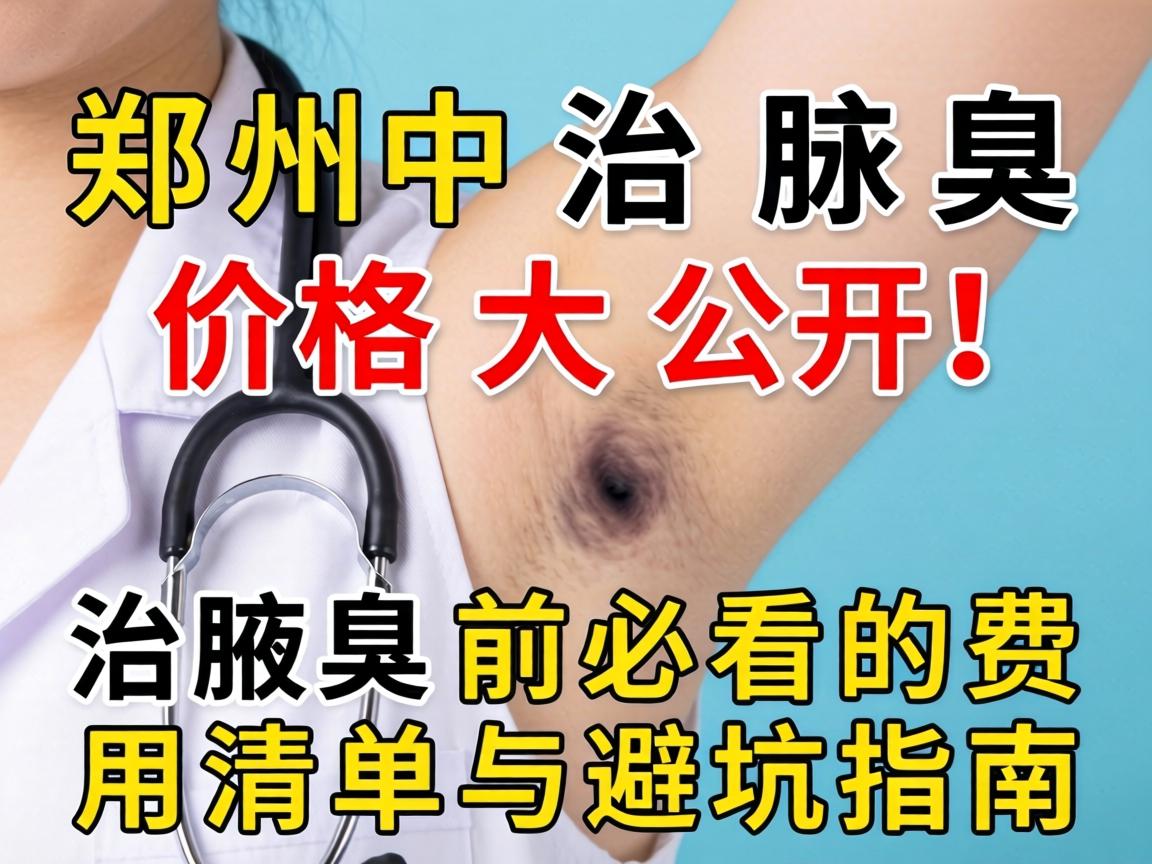 郑州治腋臭价格大公开！治腋臭前必看的费用清单与避坑指南