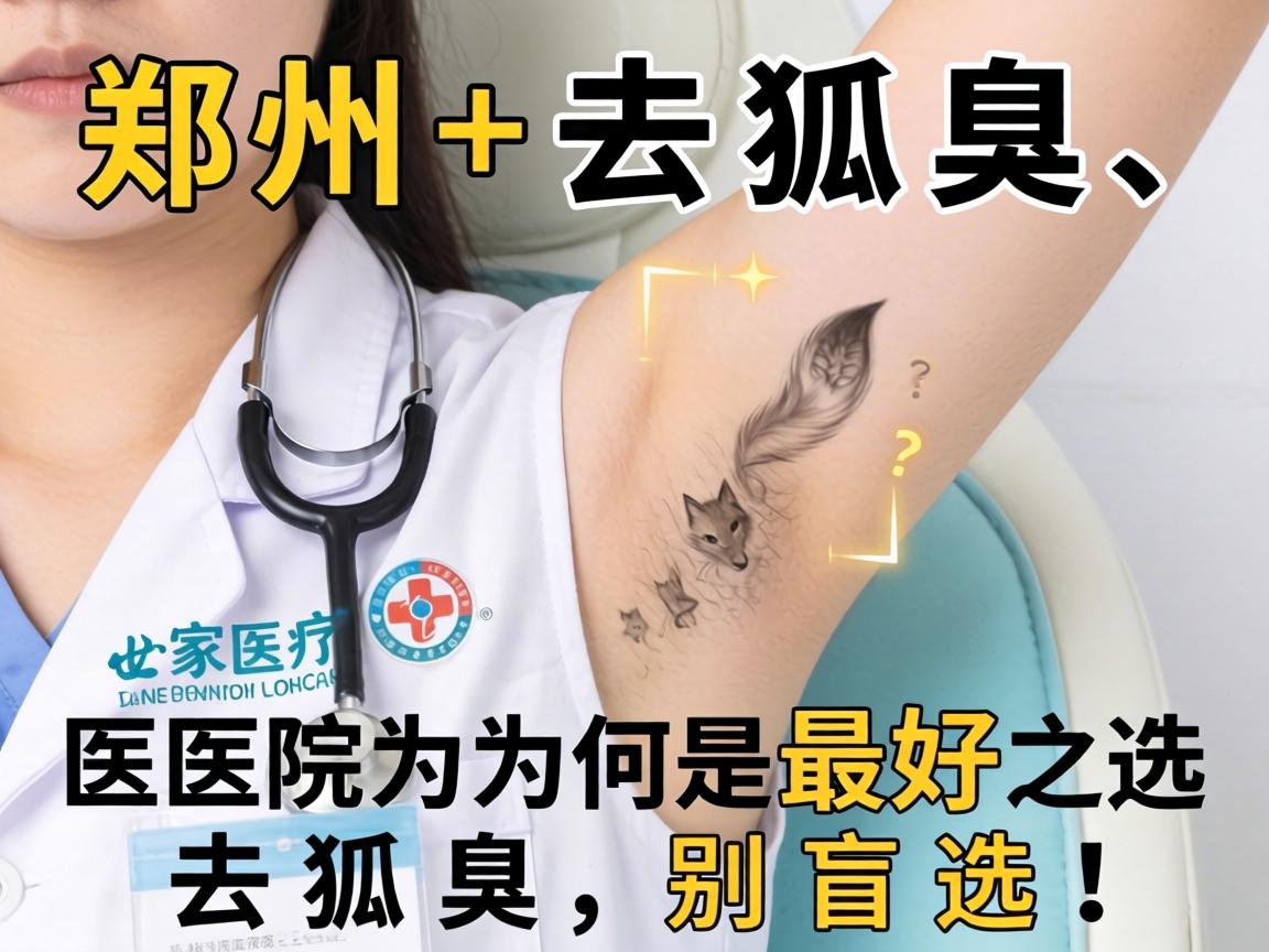 郑州去狐臭，这家医院为何是最好之选？去狐臭，别盲选！