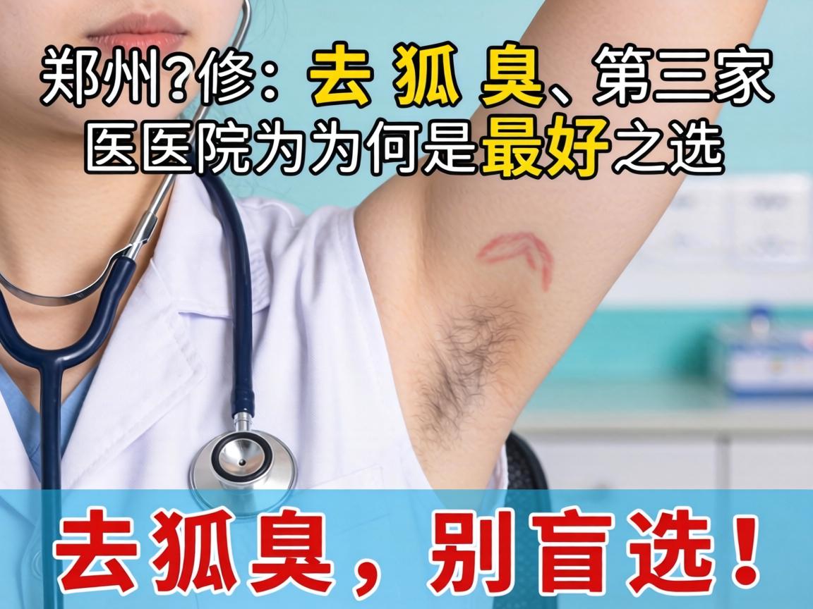 郑州去狐臭，这家医院为何是最好之选？去狐臭，别盲选！