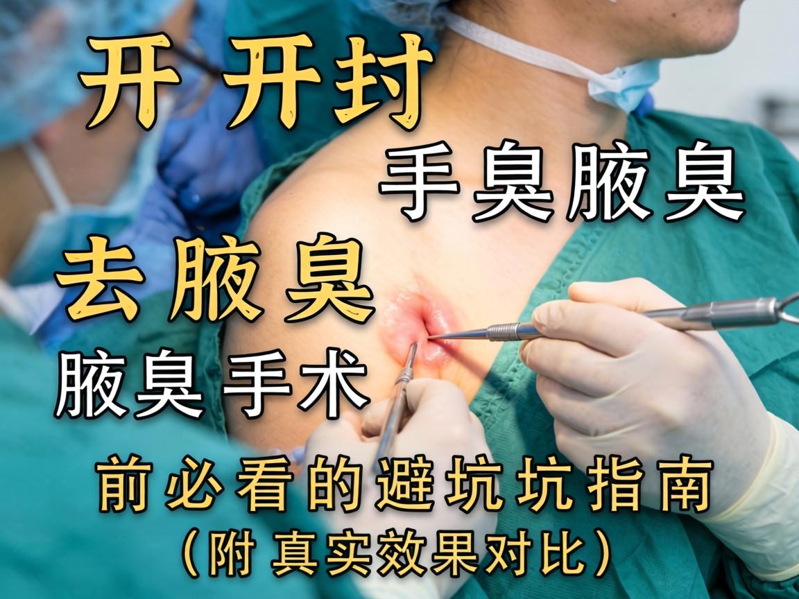 开封手术去腋臭，腋臭手术前必看的避坑指南（附真实效果对比）