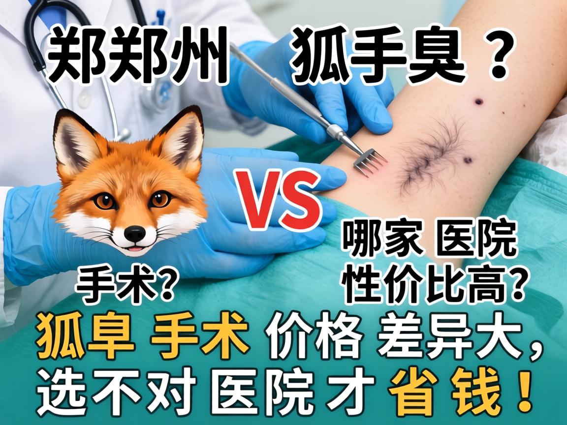 郑州狐臭手术价格对比，哪家医院性价比高？狐臭手术价格差异大，选对医院才省钱！