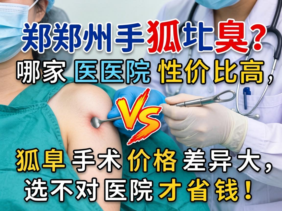 郑州狐臭手术价格对比，哪家医院性价比高？狐臭手术价格差异大，选对医院才省钱！