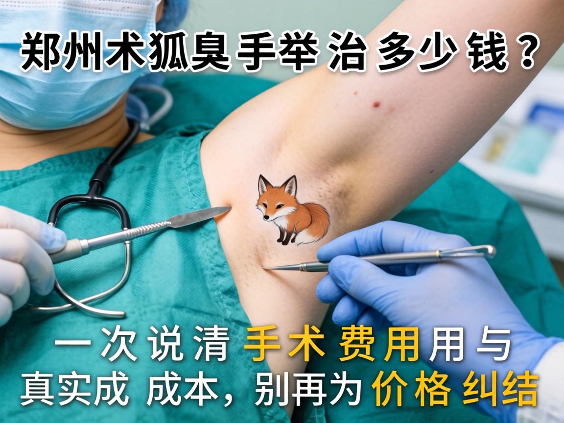 郑州狐臭手术治多少钱？一次说清手术费用与真实成本，别再为价格纠结