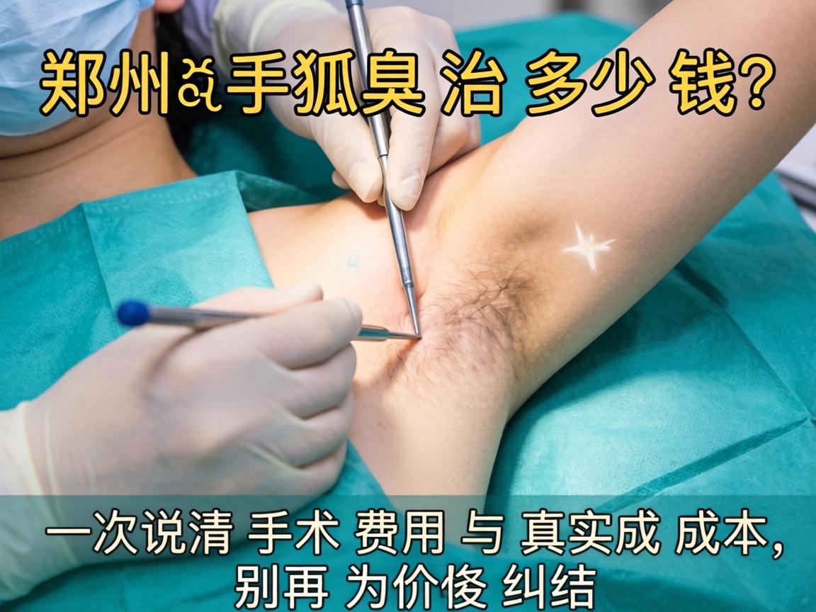 郑州狐臭手术治多少钱？一次说清手术费用与真实成本，别再为价格纠结