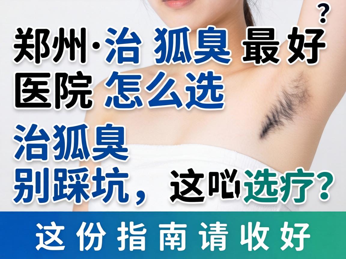 郑州治狐臭最好医院怎么选？治狐臭别踩坑，这份指南请收好