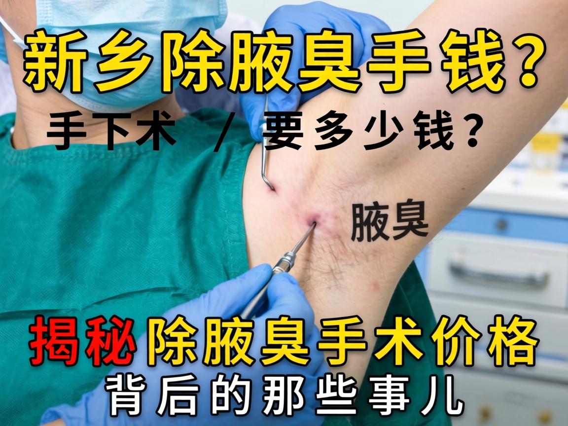 新乡除腋臭手术要多少钱？揭秘除腋臭手术价格背后的那些事儿